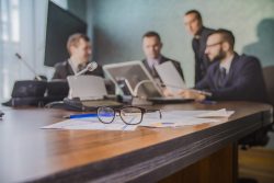 solicitors meeting at an office