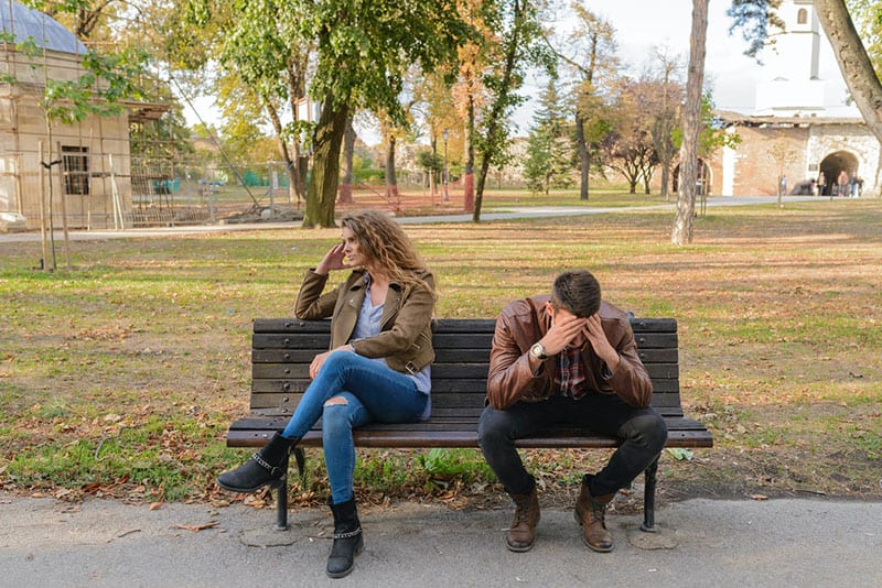 Couple arguing