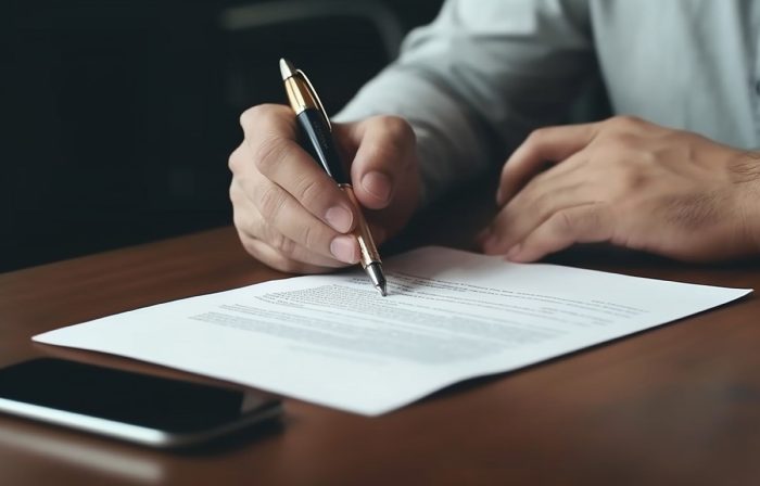 the signing of a consent order agreement uk