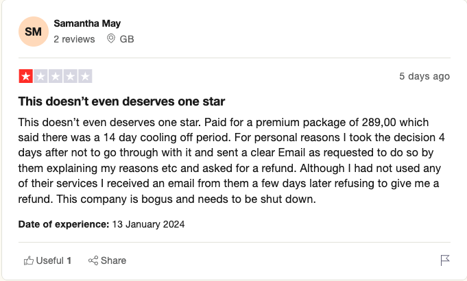 1 star quickie-divorce review