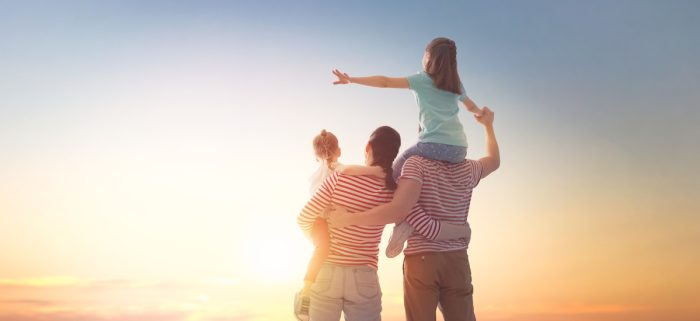 happy family after remarriage