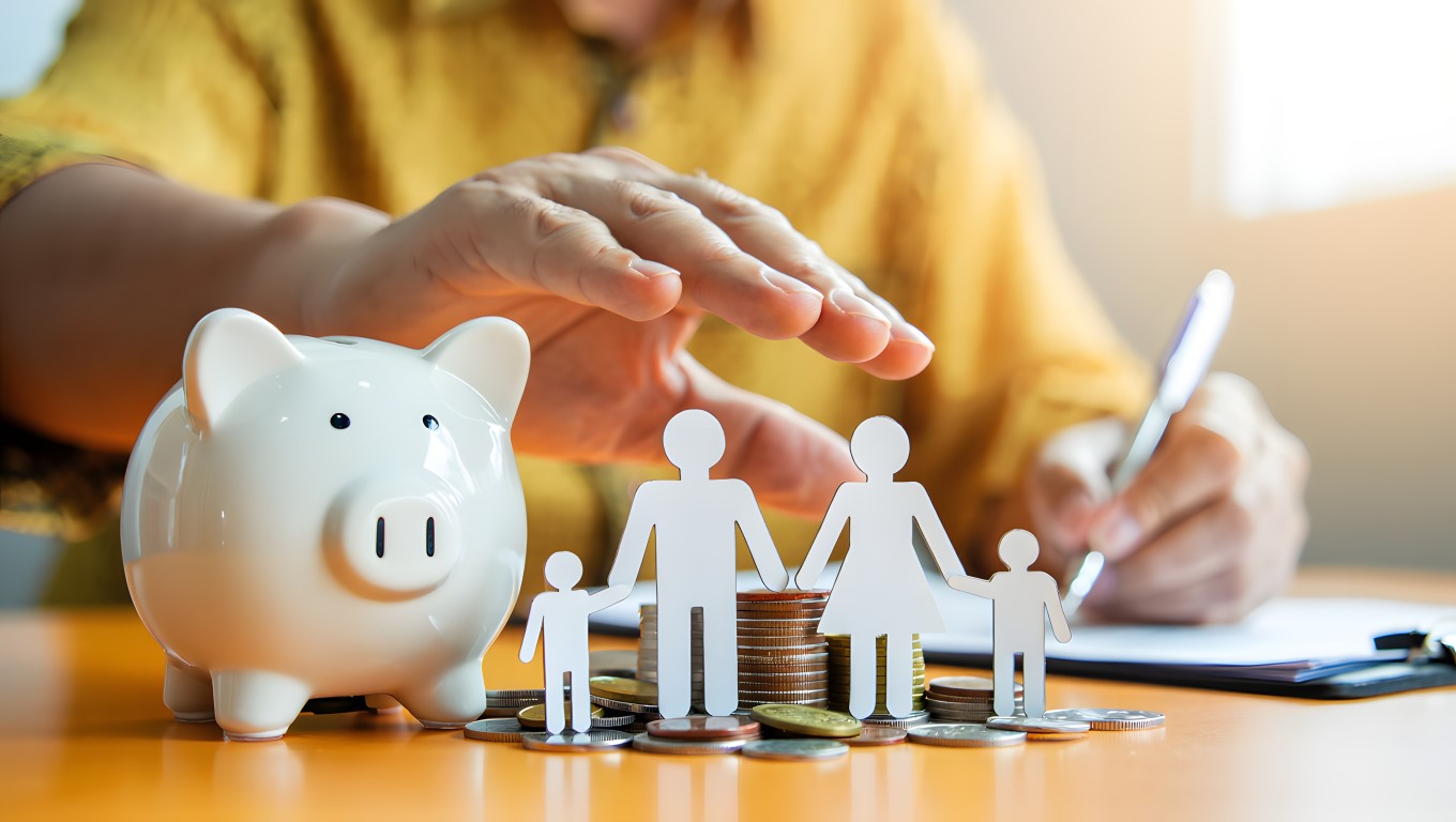 Concept image if a family planning finances